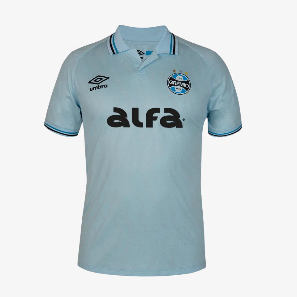 Camisa Umbro Grêmio 2025/26 II Azul Celeste Jogador