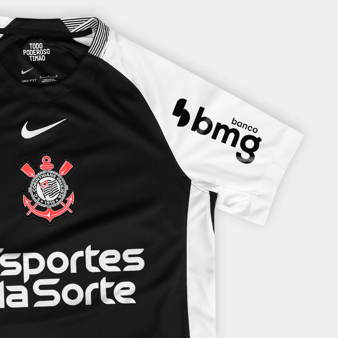 Camisa Nike Corinthians 2025/26 II Torcedor Com Patrocínios