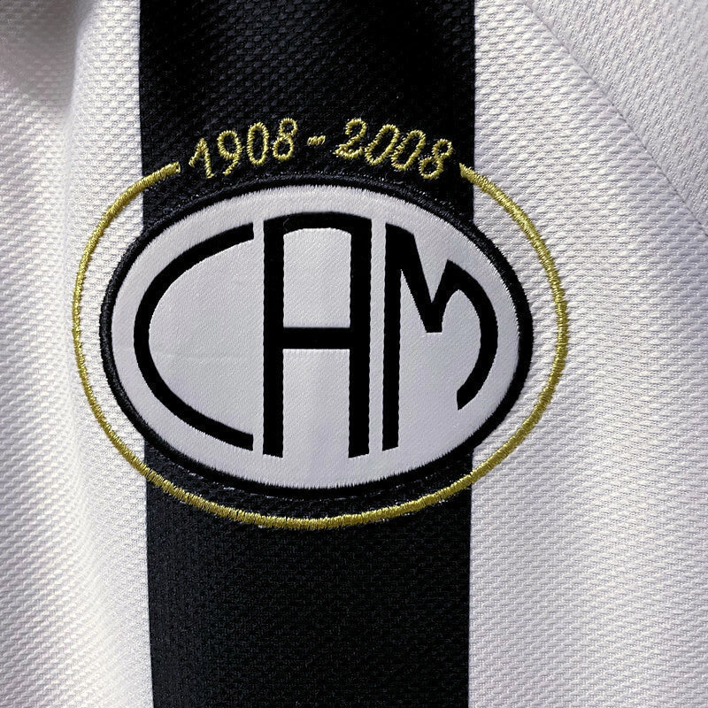 Camisa Atlético Mineiro Centenário Retrô 2008 Preta e Branca - Lotto