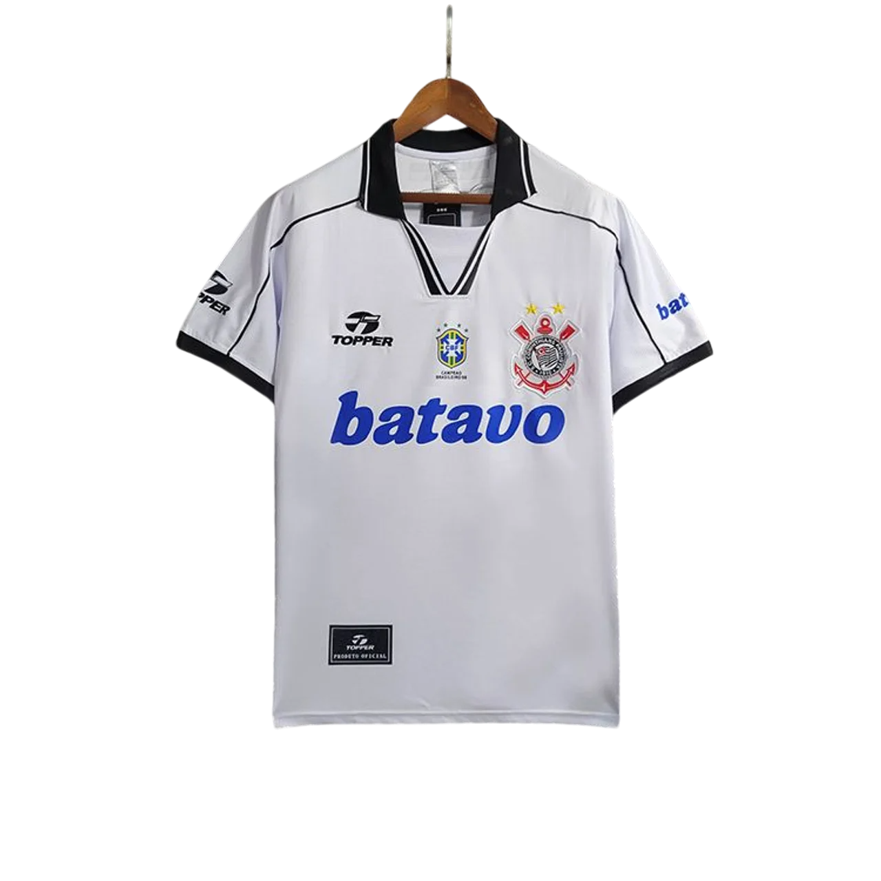 Camisa Corinthians Retrô 1999 Away Topper Masculina - Branco
