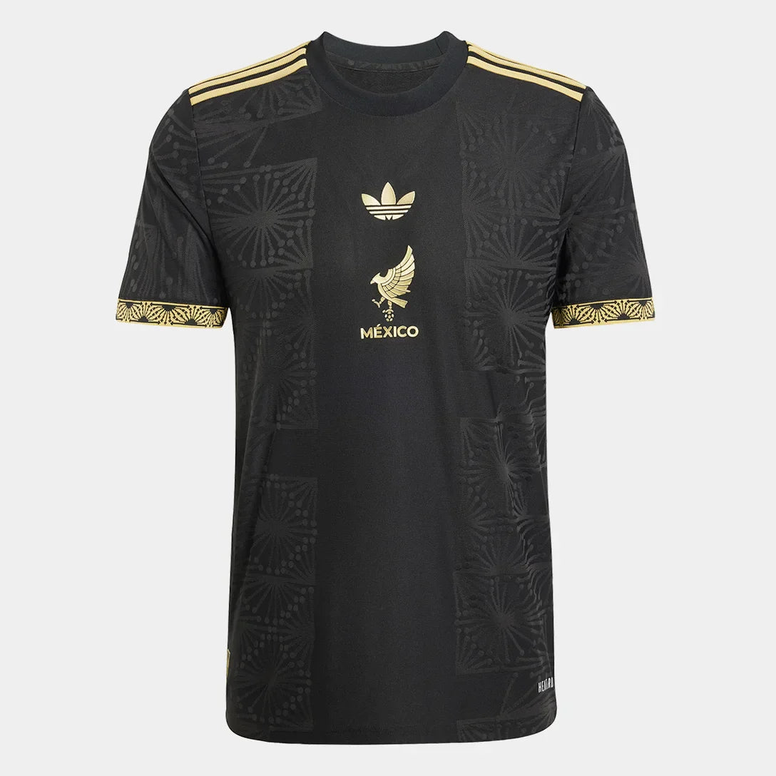 Camisa México 25/26 Ouro Adidas Masculina - Preto+Dourado