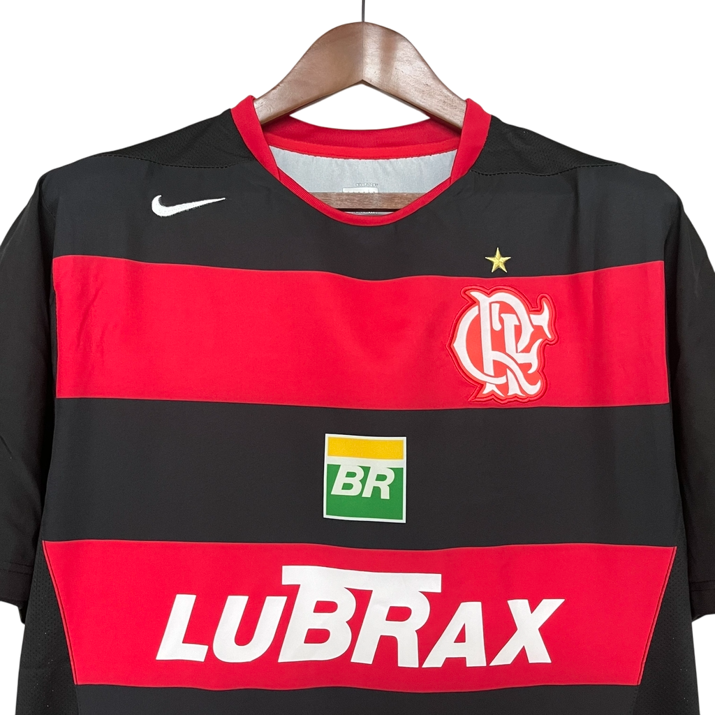 Camisa Retrô Flamengo Home 2005/06 Masculino - Preto e Vermelho