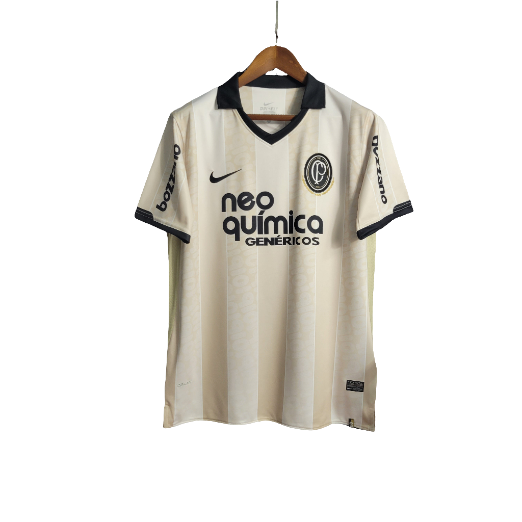 Camisa Corinthians Retrô 100 Aniversário Nike Masculina - Bege