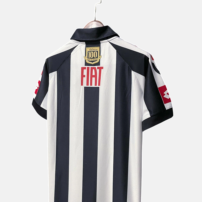 Camisa Atlético Mineiro Centenário Retrô 2008 Preta e Branca - Lotto