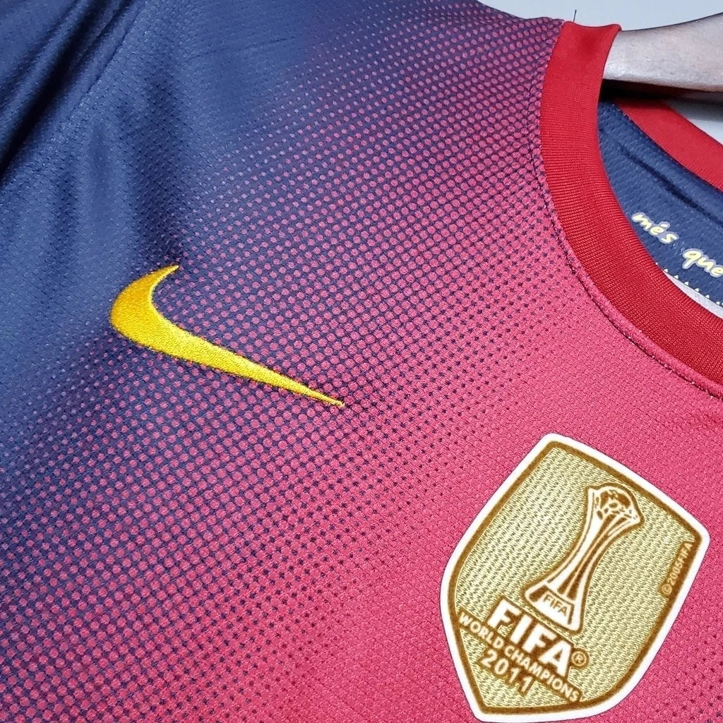 Camisa Retrô Barcelona Nike 2012/13 Masculino Azul Grená