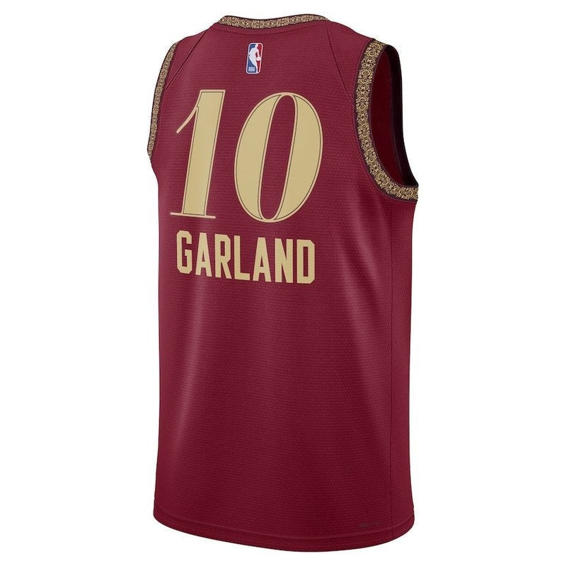 camisa-nba-darius-garland-cleveland-cavaliers-23-24-bordô-edição-cidade-3