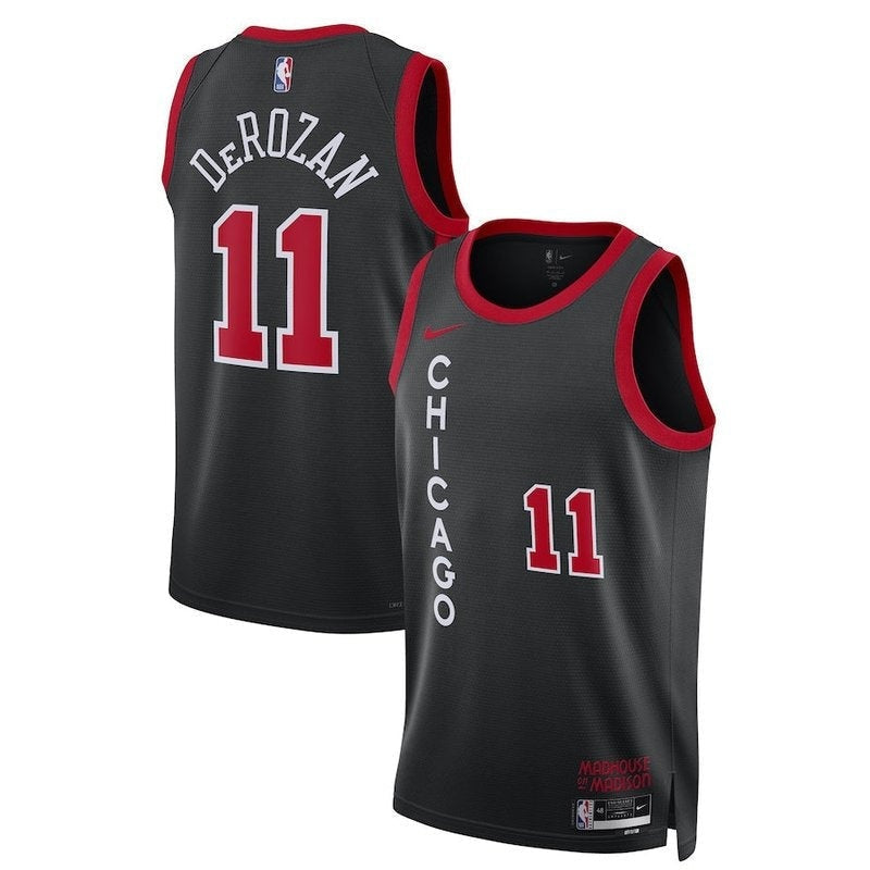 camisa-nba-demar-derozan-chicago-bulls-23-24-preto-edição-cidade-1