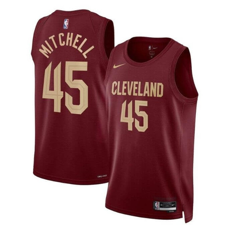 camisa-nba-donovan-mitchell-cleveland-cavaliers-22-23-bordô-1