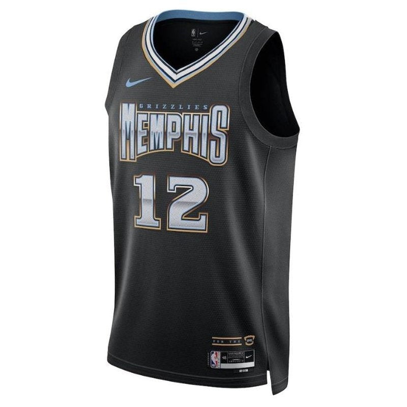 camisa-nba-ja-morant-memphis-grizzlies-2023-edição-cidade-preto-2