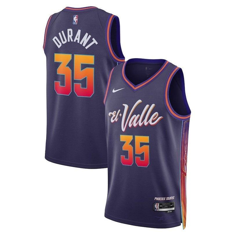 camisa-nba-kevin-durant-phoenix-suns-23-24-roxo-edição-cidade-1