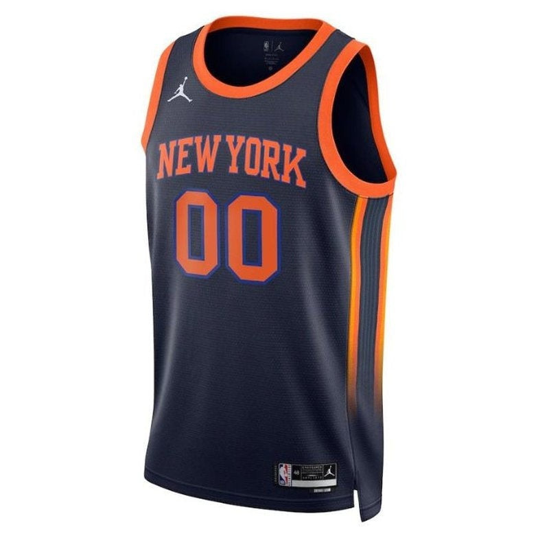 camisa-nba-new-york-knicks-2023-edição-de-impacto-azul-marinho-2