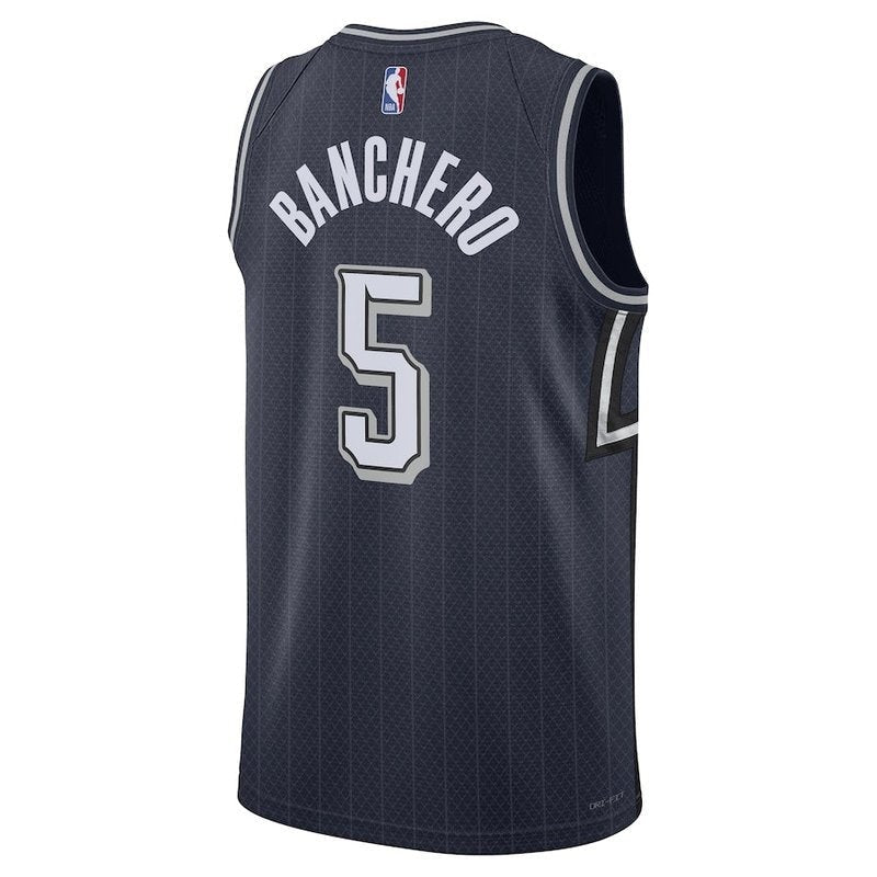 camisa-nba-paolo-banchero-orlando-magic-23-24-azul-marinho-edição-cidade-3