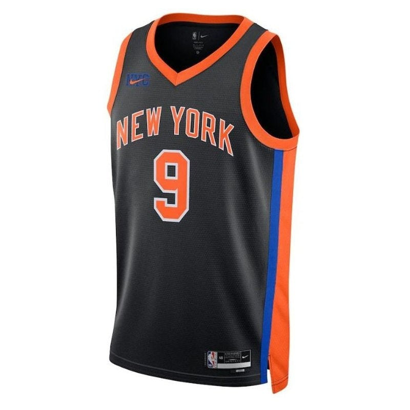 camisa-nba-rj-barrett-new-york-knicks-2023-edição-cidade-preto-2