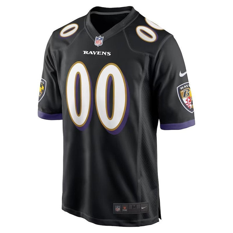 camisa-nfl-baltimore-ravens-versão-alternativa-de-jogo-preto-2