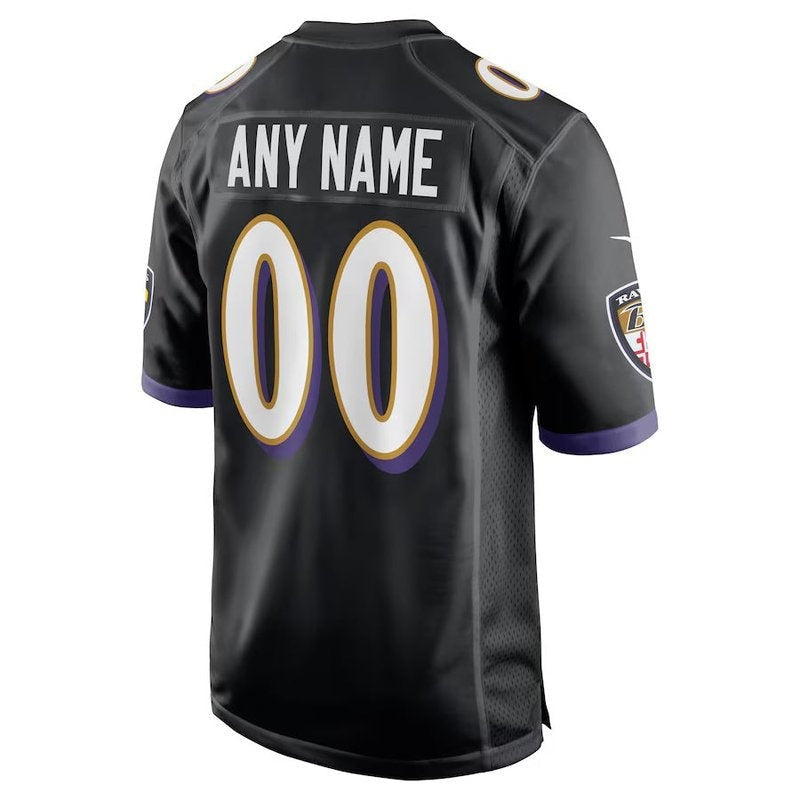 camisa-nfl-baltimore-ravens-versão-alternativa-de-jogo-preto-3