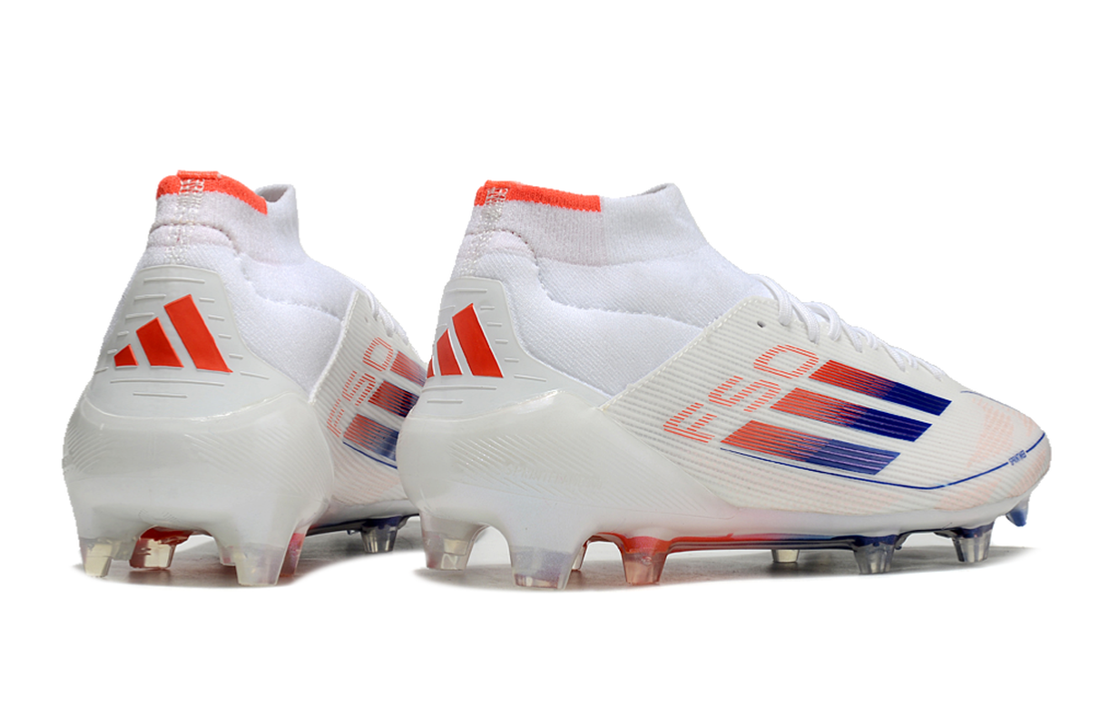 chuteira-campo-adidas-f50-cano-médio-fg-branca-azul-e-laranja-advancement-pack-3