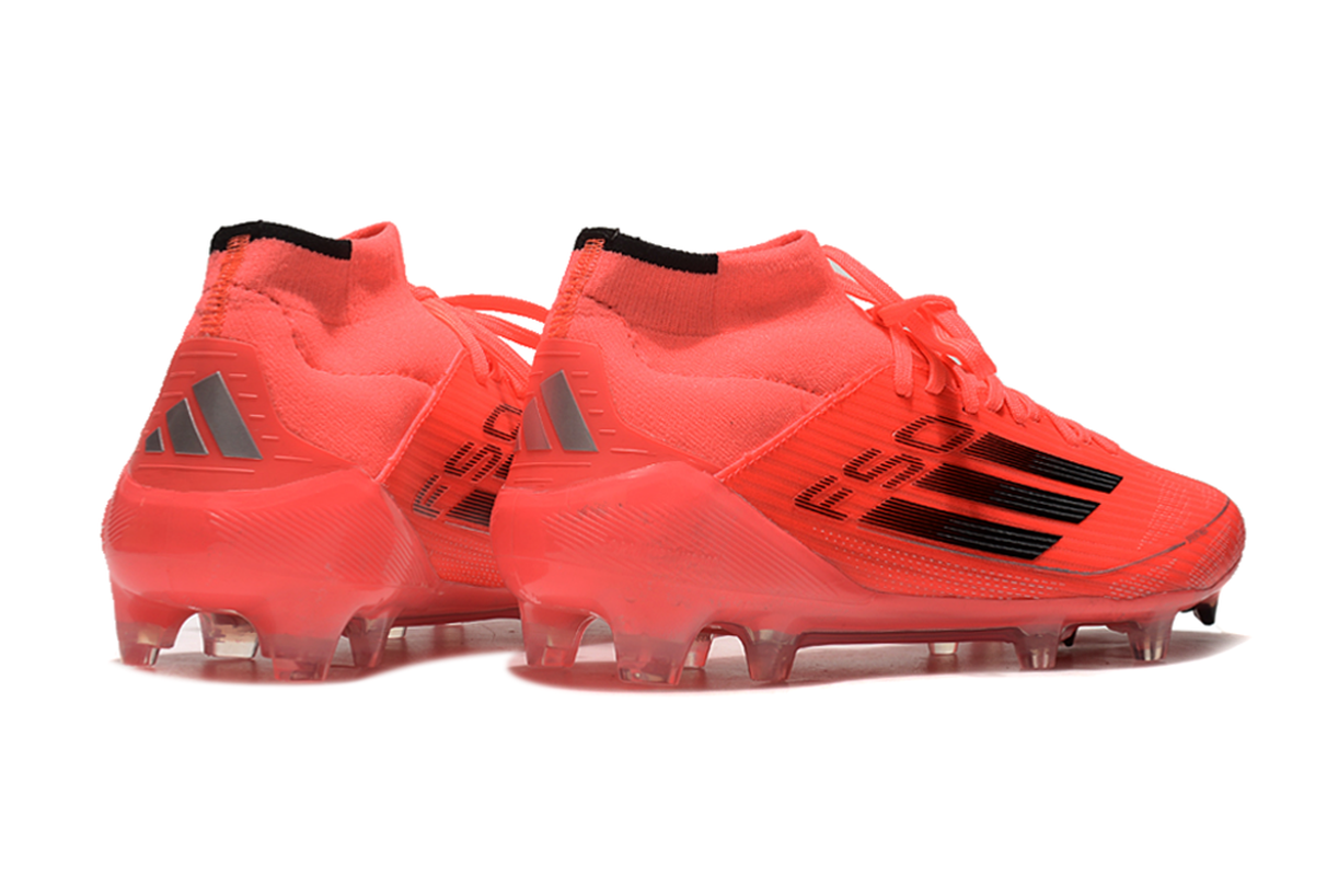 chuteira-campo-adidas-f50-cano-médio-fg-vermelha-vivid-horizon-3