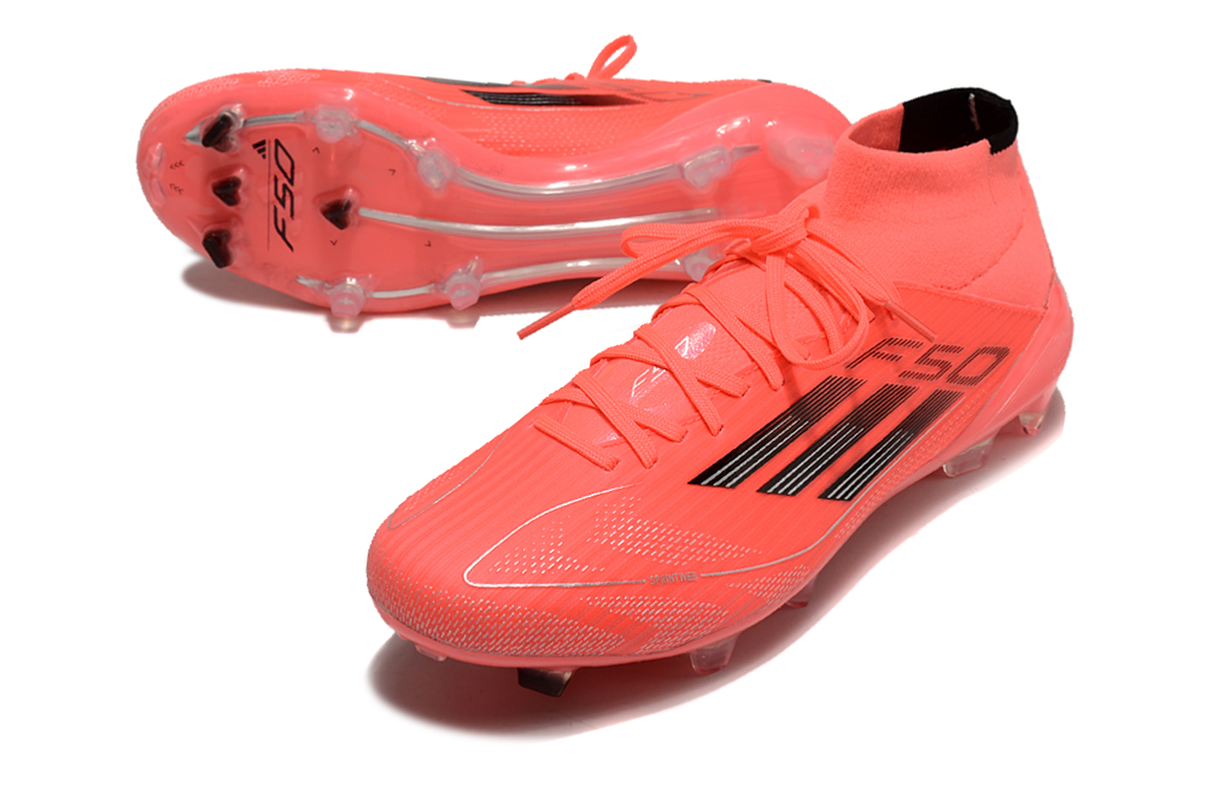 chuteira-campo-adidas-f50-cano-médio-fg-vermelha-vivid-horizon-4