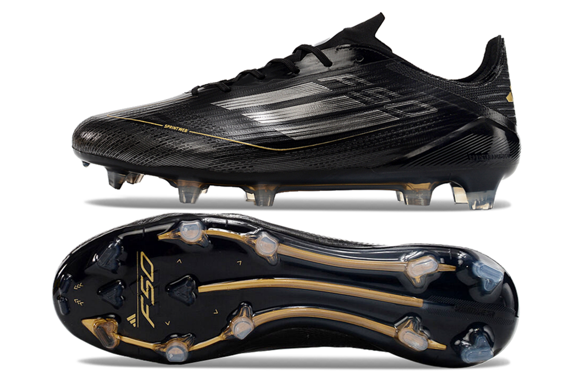 chuteira-campo-adidas-f50-fg-preta-branca-e-dourada-dark-spark-pack-2