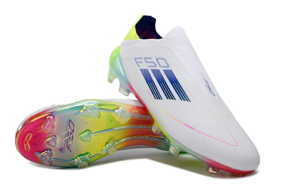 chuteira-campo-adidas-f50-ll-fg-branca-e-colorida-olympic-boot-pack-5