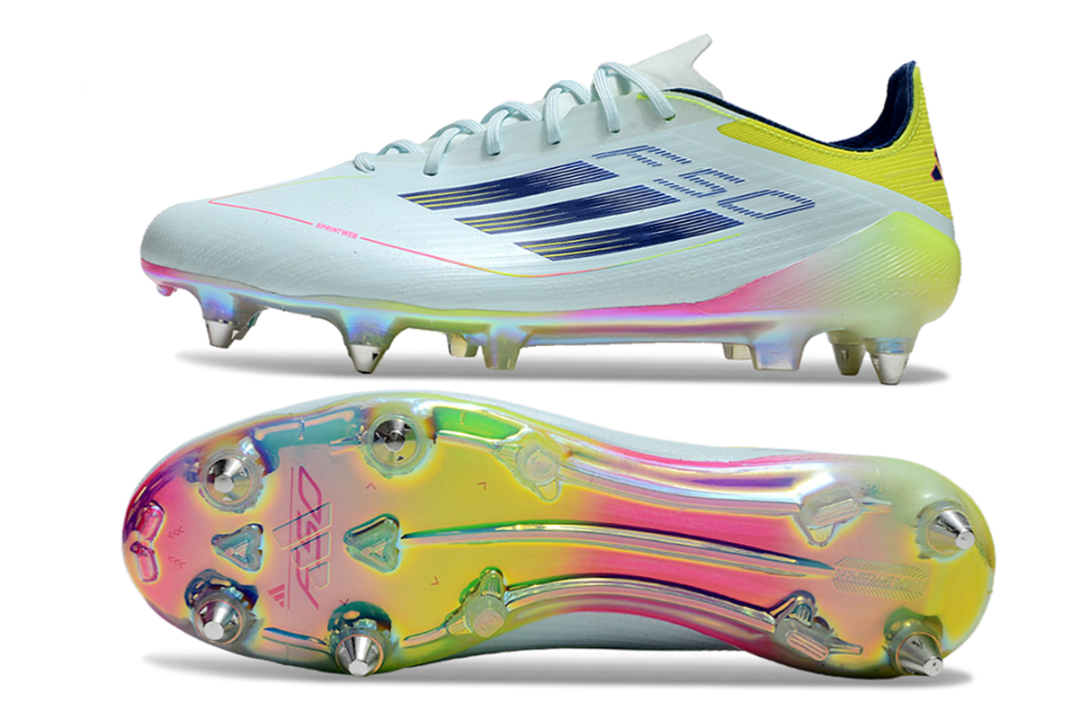 chuteira-campo-adidas-f50-ponta-de-aluminio-azul-rosa-e-amarelo-olympic-boot-pack-2