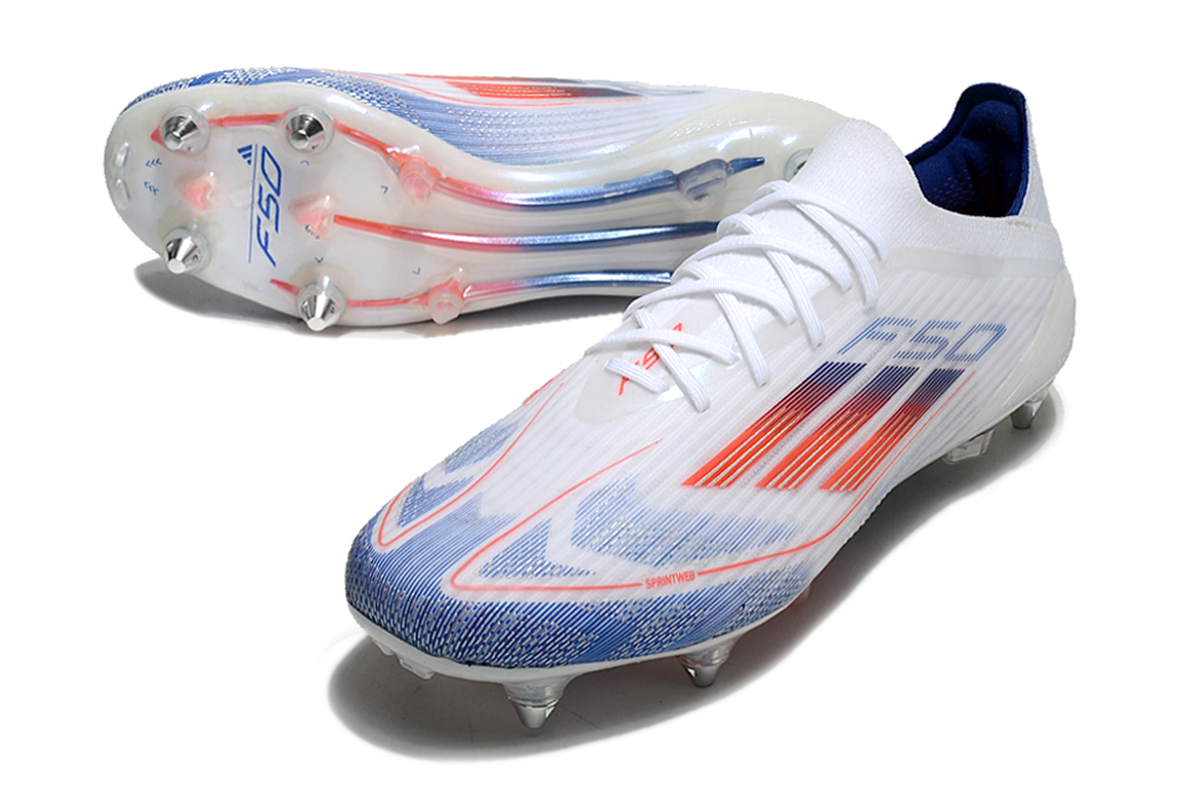 chuteira-campo-adidas-f50-ponta-de-aluminio-branca-azul-e-vermelha-advancement-pack-4