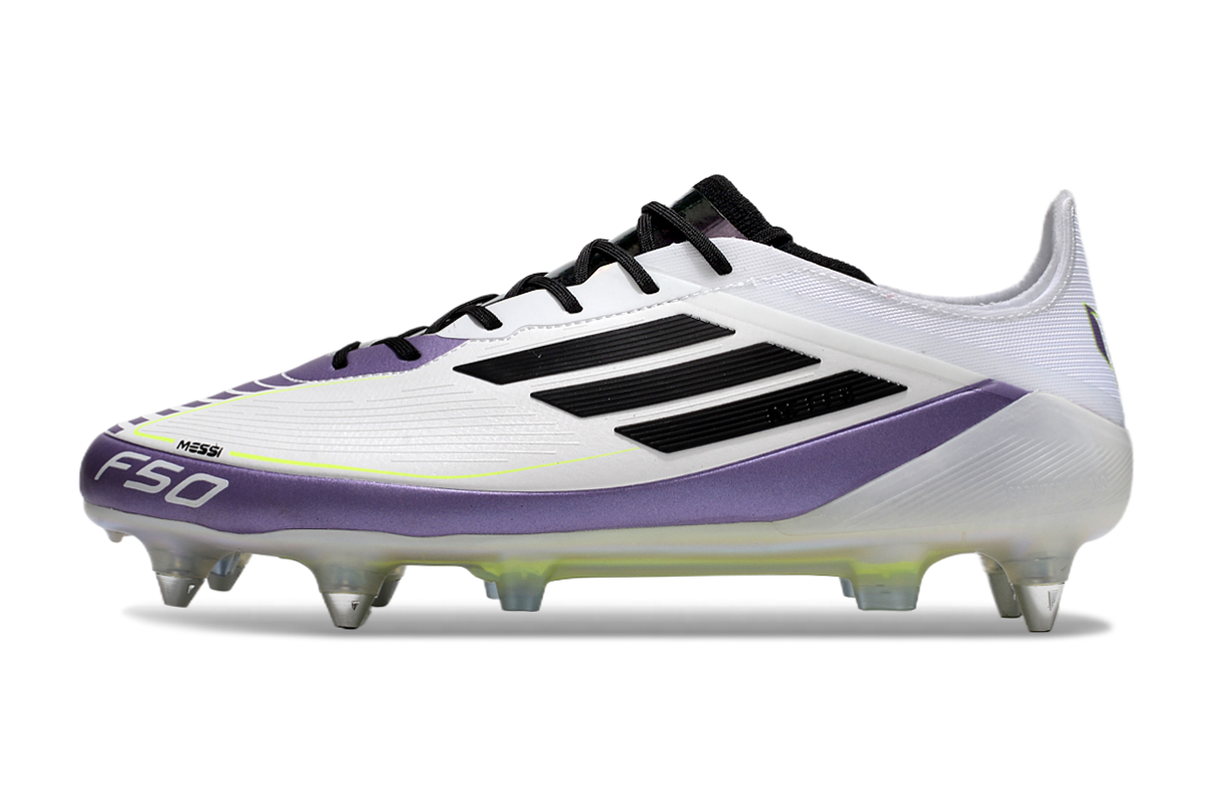 chuteira-campo-adidas-f50-ponta-de-aluminio-branca-roxa-e-verde-triunfo-estelar-1