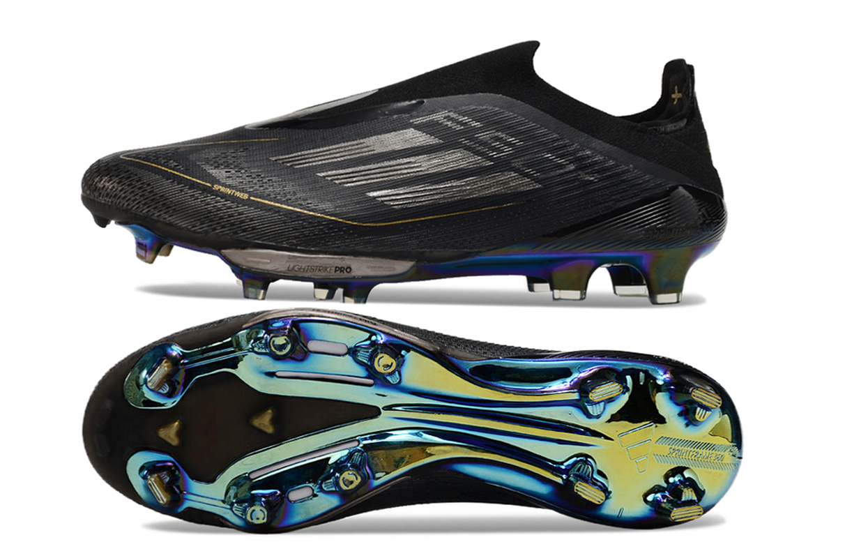 chuteira-campo-f50-ll-fg-preta-e-dourada-dark-spark-pack-2
