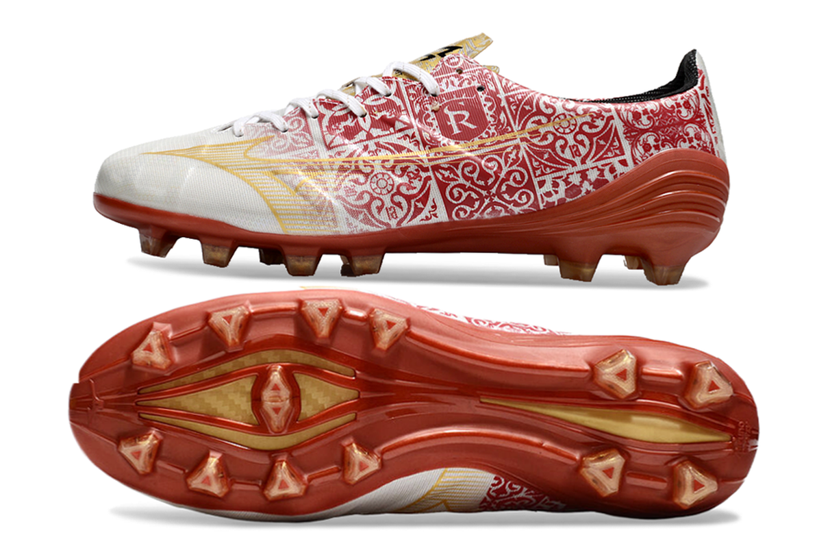 chuteira-campo-mizuno-alpha-fg-branca-vermelho-e-dourado-signature-pack-2