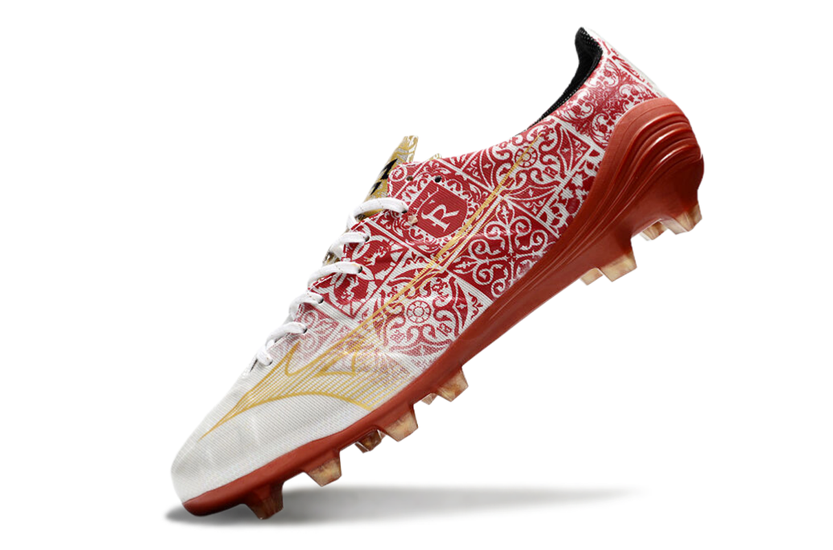 chuteira-campo-mizuno-alpha-fg-branca-vermelho-e-dourado-signature-pack-5