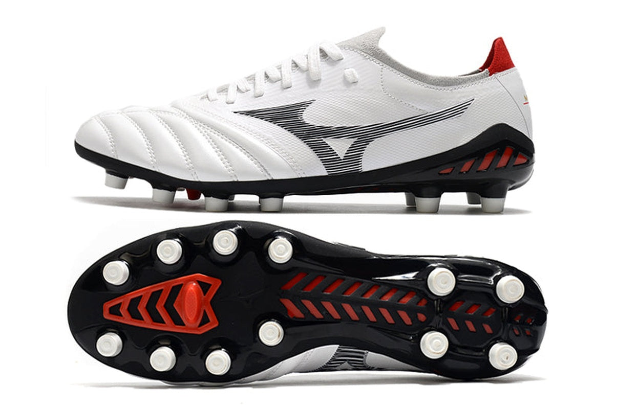 chuteira-campo-mizuno-morelia-neo-3-fg-branca-prata-e-preta-2