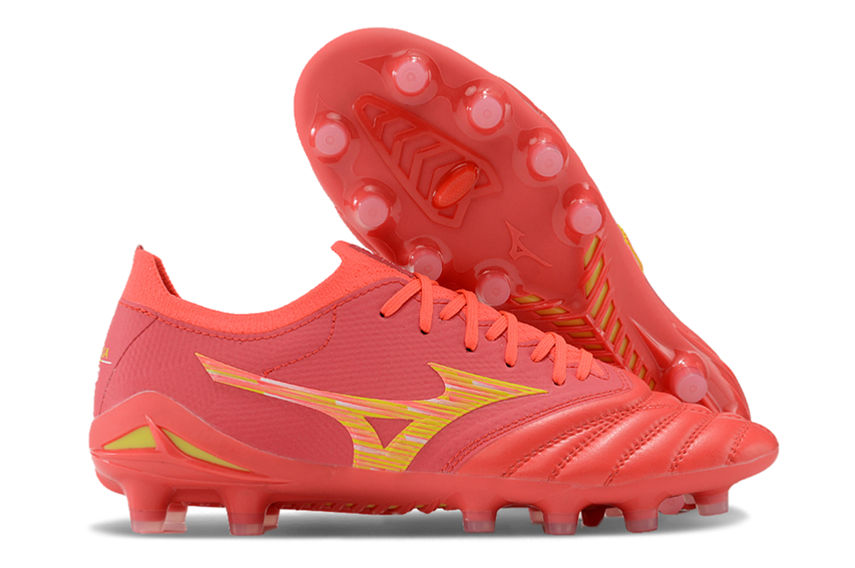 chuteira-campo-mizuno-morelia-neo-4-beta-fg-vermelha-e-dourada-release-pack-3