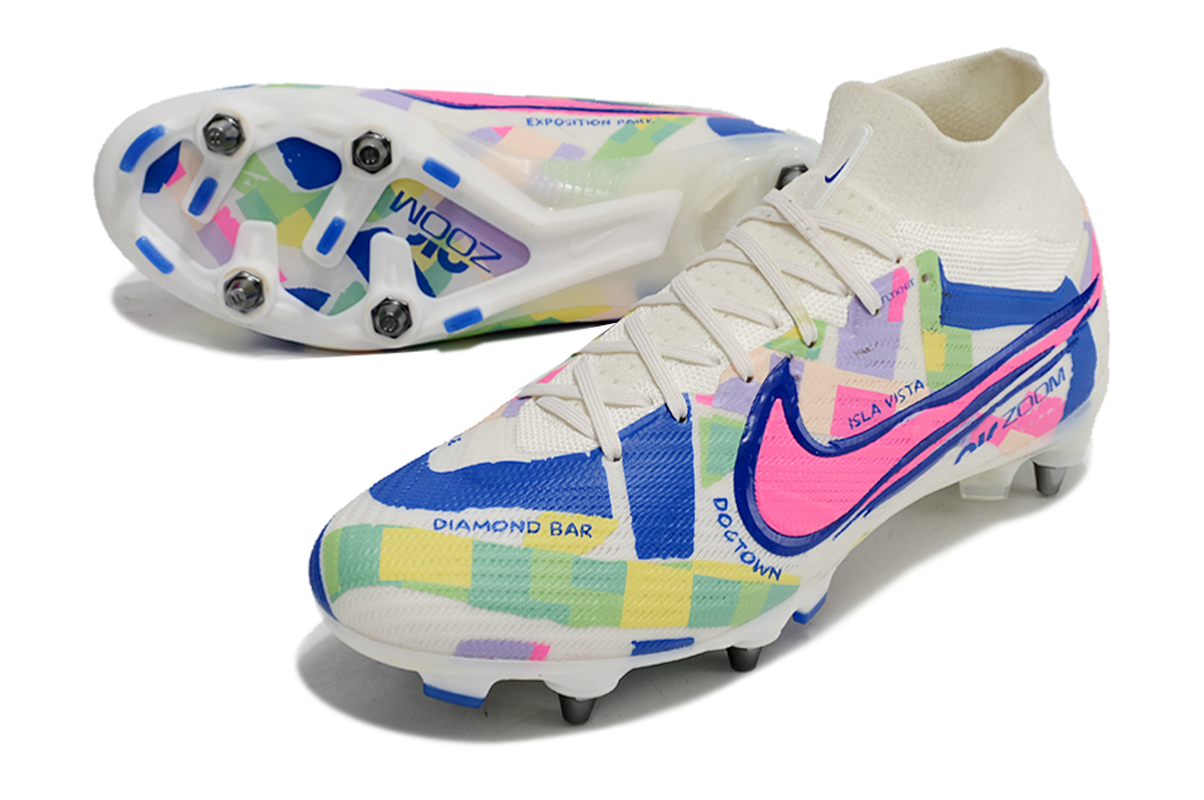 chuteira-campo-nike-air-zoom-mercurial-superfly-9-elite-trava-mista-cinza-e-preto-socal-pack-2