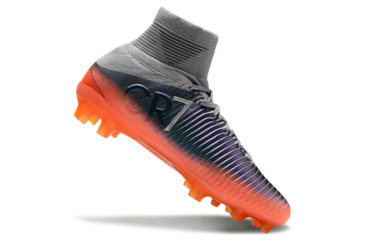 chuteira-campo-nike-retrô-mercurial-superfly-5-fg-prata-e-laranja-cr7-6