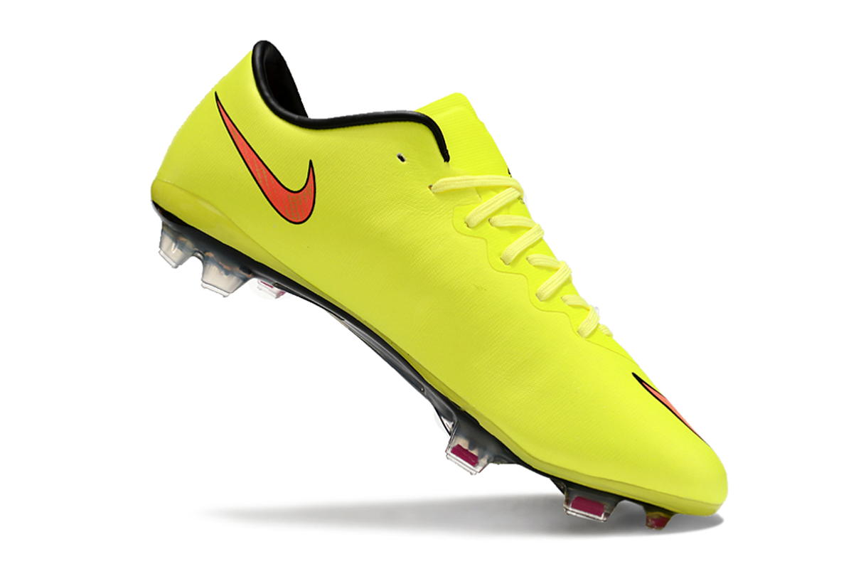 chuteira-campo-nike-retrô-mercurial-vapor-10-fg-verde-neon-e-laranja-7