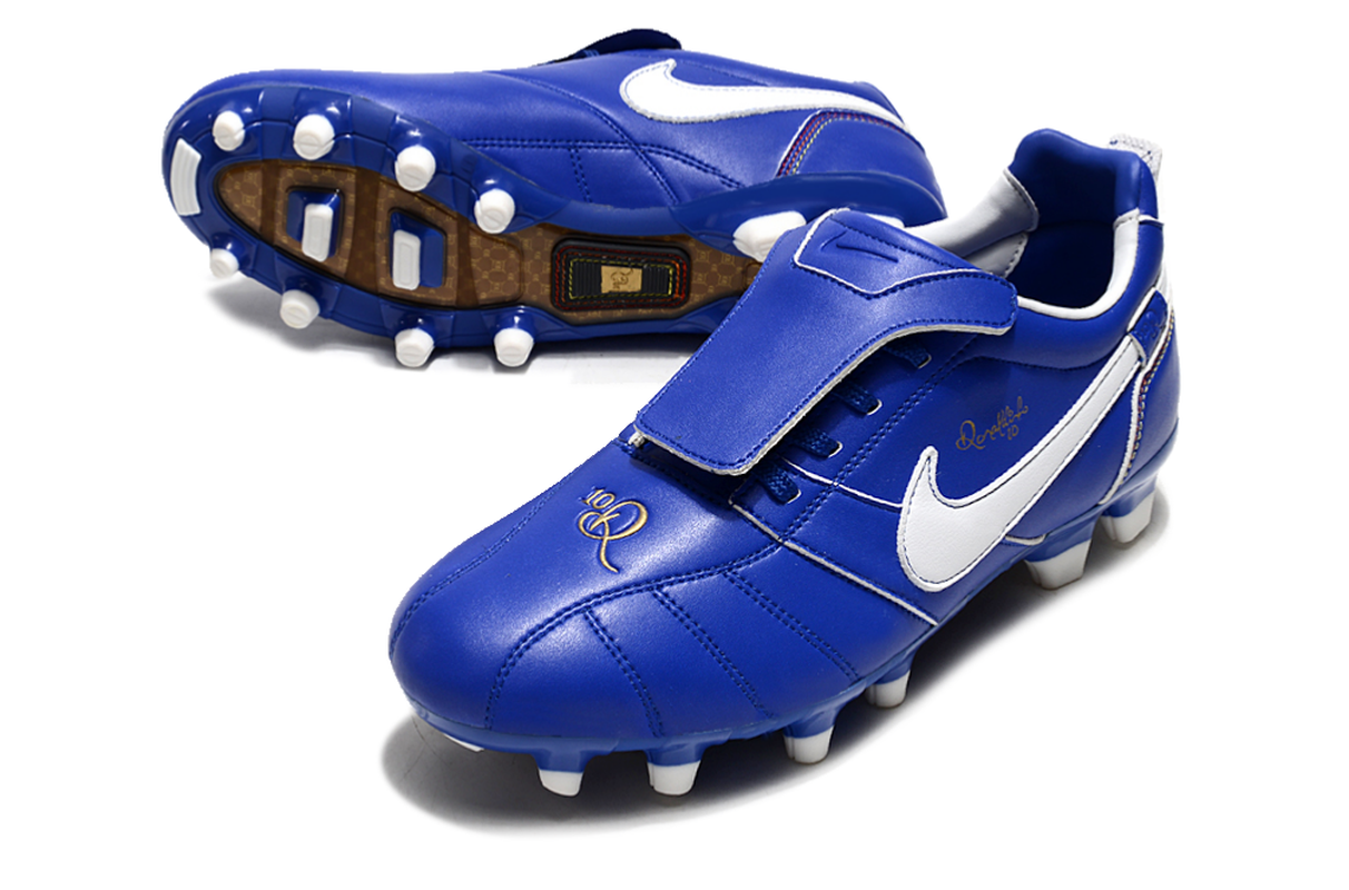chuteira-campo-nike-retrô-tiempo-legend-r10-elite-azul-e-branca-4