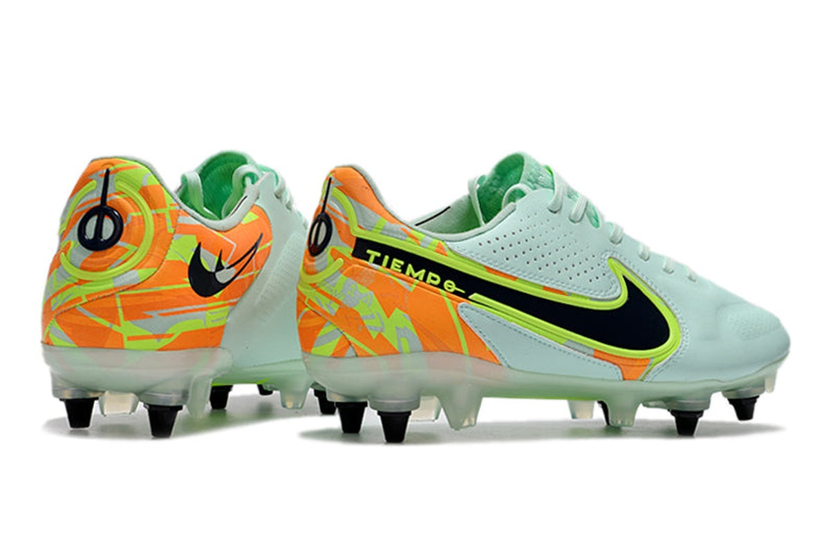 chuteira-campo-nike-tiempo-legend-9-elite-trava-mista-verde-bonded-pack-4