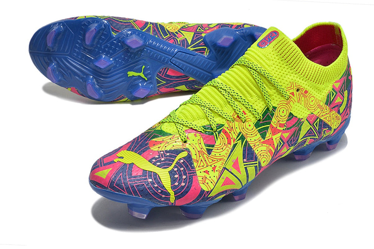 chuteira-campo-puma-future-ultimate-fg-verde-rosa-e-azul-energy-pack-6