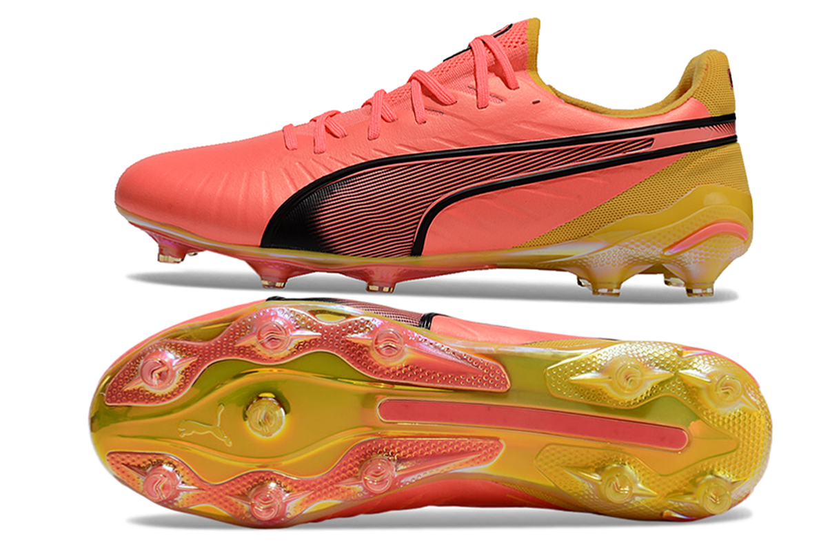 chuteira-campo-puma-king-ultimate-fg-rosa-e-laranja-tricks-pack-2