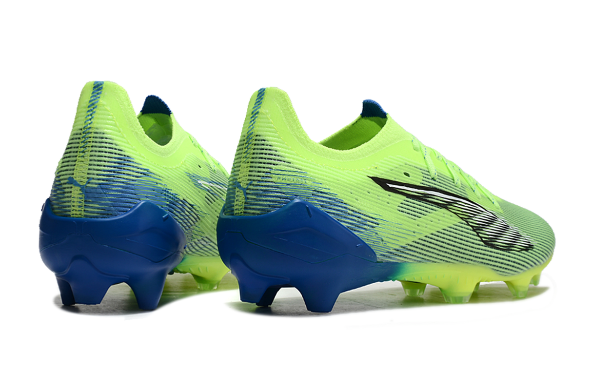 chuteira-campo-puma-ultra-5-ultimate-fg-verde-e-azul-lights-out-pack-4