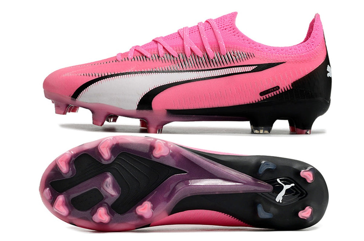 chuteira-campo-puma-ultra-ultimate-fg-rosa-e-preto-phenomenal-pack-5