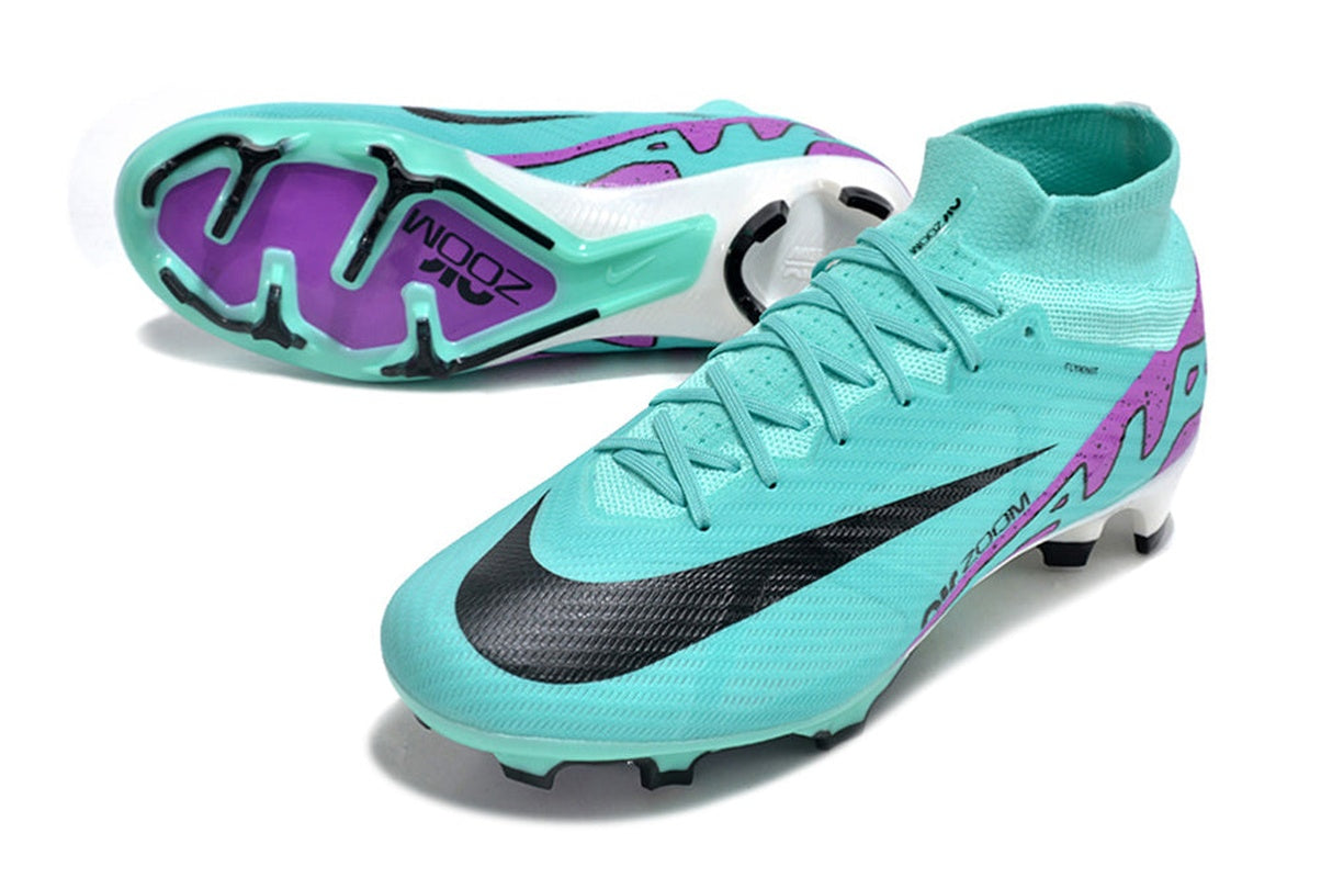 chuteira-infantil-campo-nike-air-zoom-mercurial-superfly-9-elite-fg-azul-e-roxa-peak-ready-pack-4