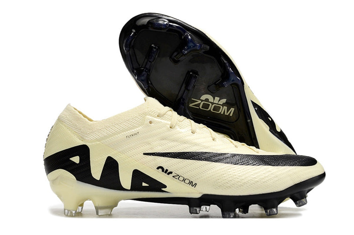 chuteira-infantil-campo-nike-air-zoom-mercurial-vapor-15-elite-fg-bege-e-preta-mad-ready-pack-3