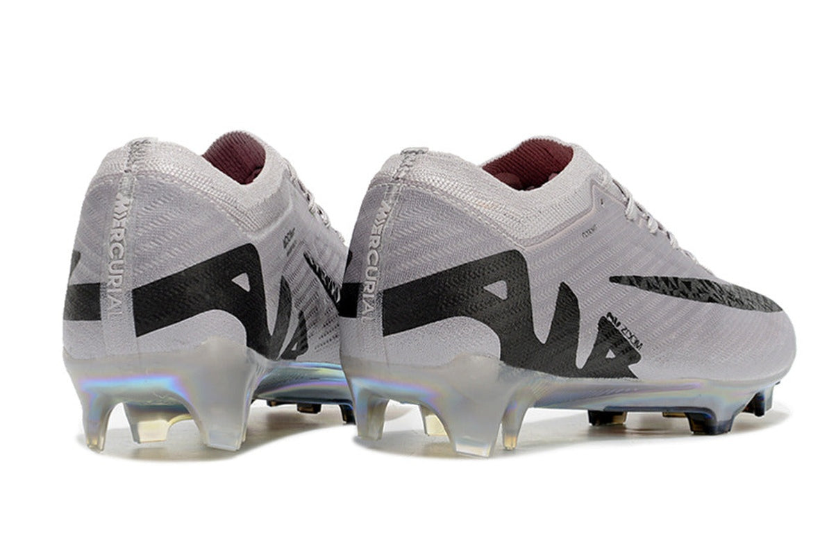 chuteira-infantil-campo-nike-air-zoom-mercurial-vapor-15-elite-fg-prata-e-preta-rising-gem-pack-4