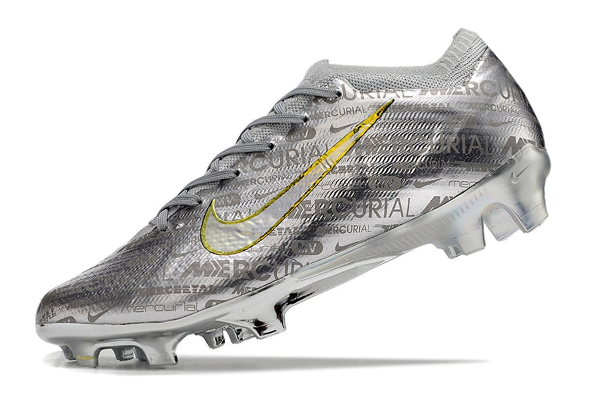 chuteira-infantil-campo-nike-air-zoom-mercurial-vapor-15-elite-fg-prata-nike-25-anos-2