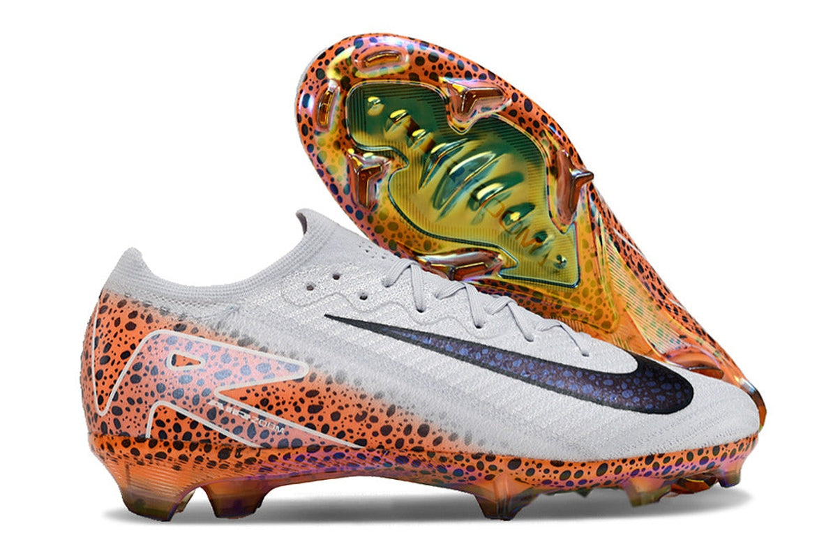 chuteira-infantil-campo-nike-air-zoom-mercurial-vapor-16-elite-fg-branca-laranja-e-preta-eletric-pack-5