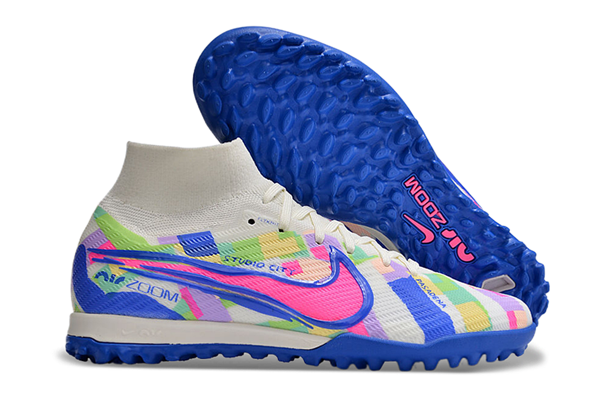 chuteira-infantil-society-nike-air-zoom-mercurial-superfly-9-elite-tf-branca-azul-e-rosa-socal-pack-3
