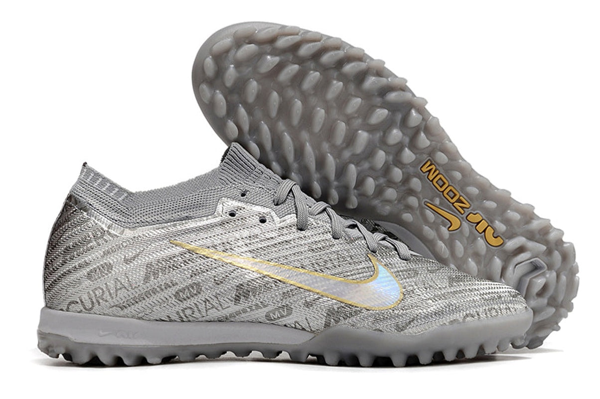 chuteira-infantil-society-nike-air-zoom-mercurial-vapor-15-elite-tf-prata-anniversary-25-years-pack-3