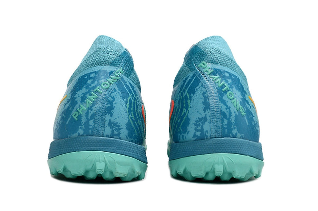 chuteira-infantil-society-nike-phantom-gx-2-elite-tf-azul-e-verde-vortex-pack-5