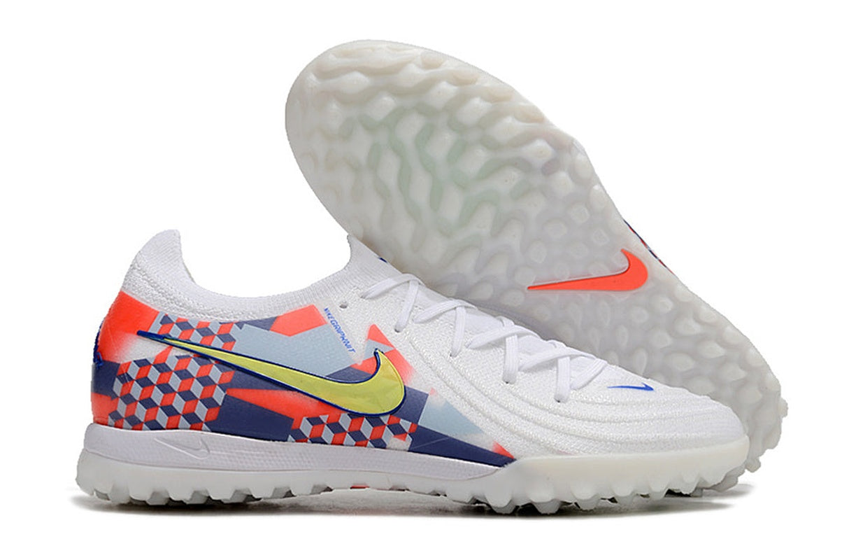 chuteira-infantil-society-nike-phantom-gx-2-elite-tf-branca-cinza-e-vermelha-barna-pack-5
